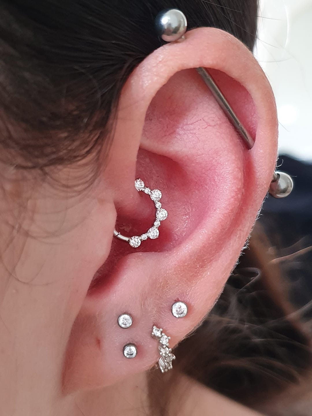 Customer photo review of CAMILLE Daith Hoop