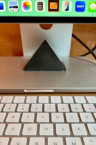 Customer photo review of Polished Shungite Pyramids - EMF Stone