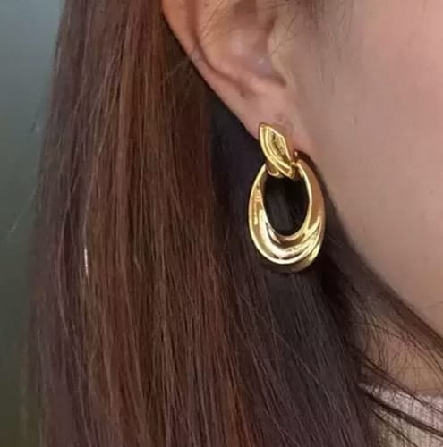 Customer photo review of Elayne Earrings