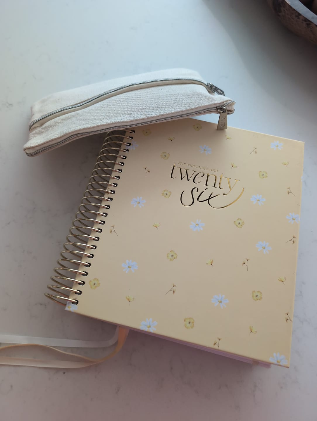 Customer photo review of 2026 Daily Planner - Butter Yellow