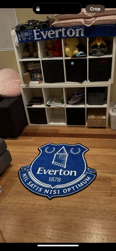 Customer photo review of Everton FC® Logo Rug