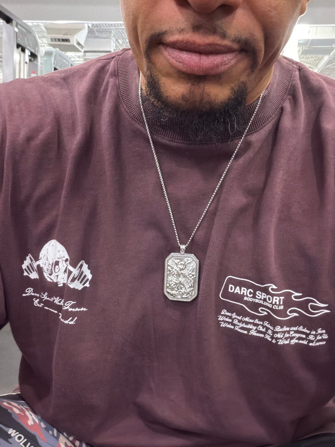 Customer photo review of FREE Today: Classic Style St. Michael the Archangel Protection Stainless Steel Pendant Necklace