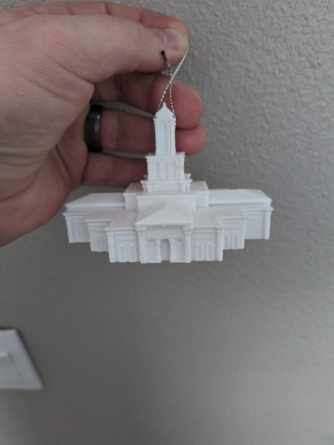 Customer photo review of Tampa Florida Temple Christmas Ornament