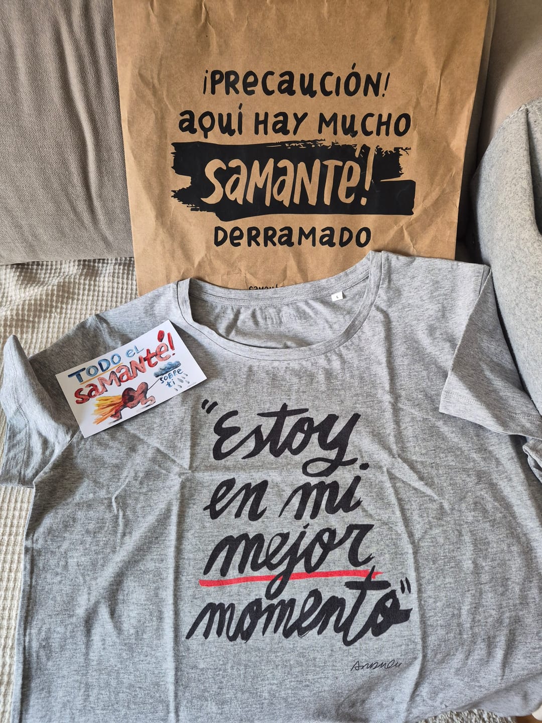 Customer photo review of Camiseta "Estoy en mi mejor momento"