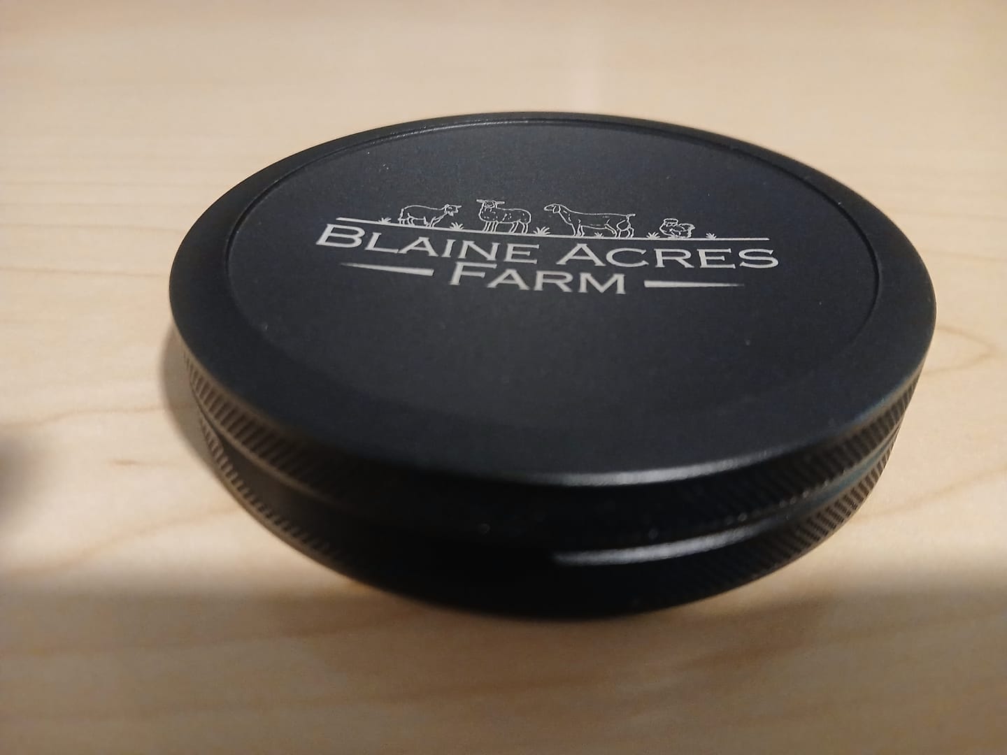 Customer photo review of Custom Laser-Engraved Pouch Can