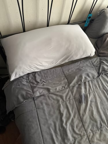 Customer photo review of Mellow Down Alternative Pillow