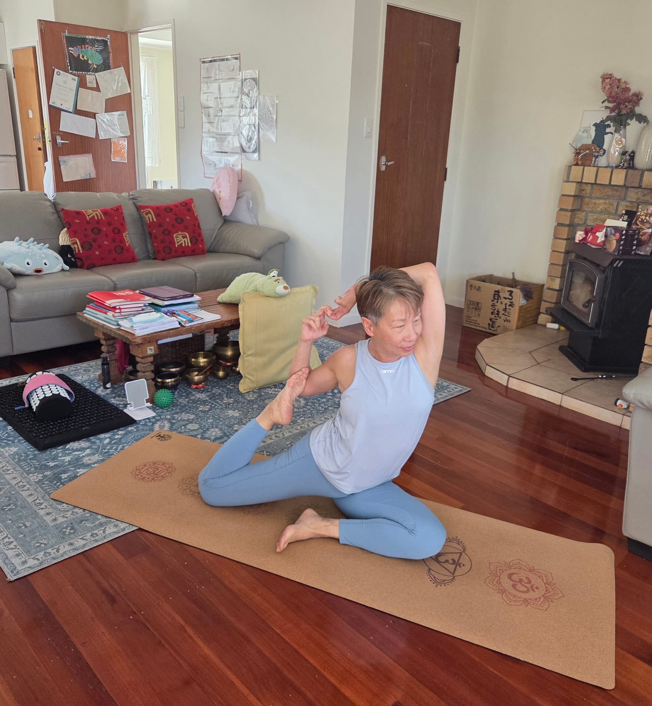 Customer photo review of Chakra Yoga Mat