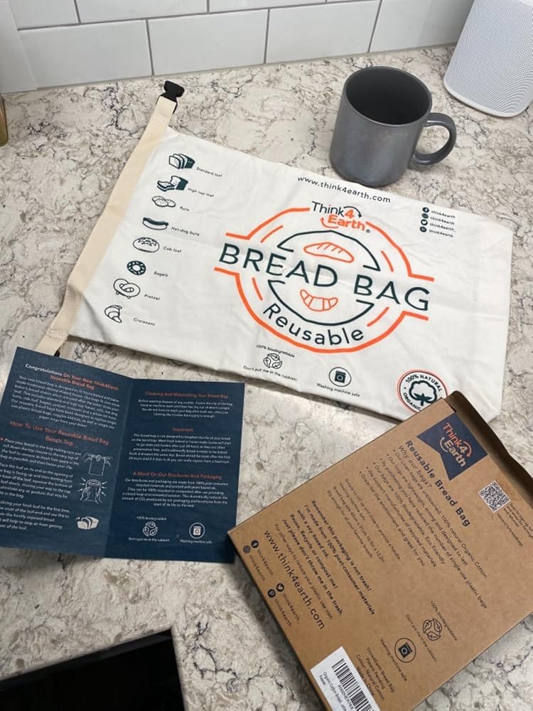 Customer photo review of Organic Cotton Bread Bag