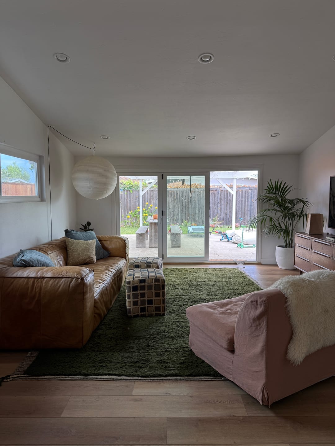 Customer photo review of Solid Green Custom Moroccan Rug