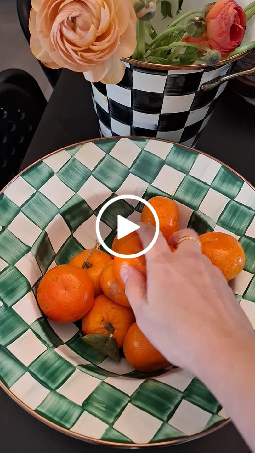Customer video review of MacKenzie-Childs Emerald Check Breakfast Bowl