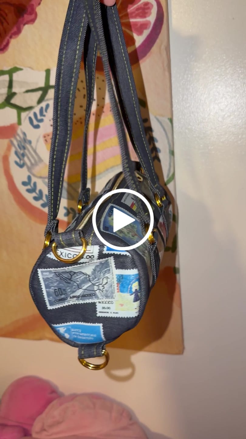 Customer video review of Custom Postage Mini Duffle [Denim | Other Countries]