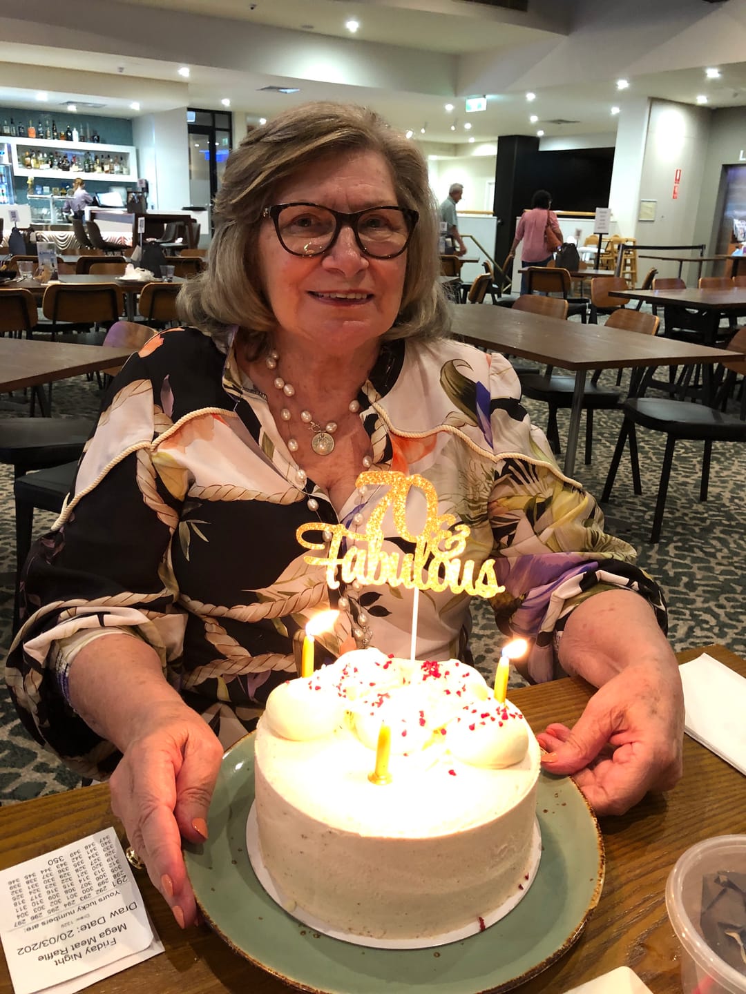Customer photo review of Harley Viscose Faille Shirt in Tangled Blossom
