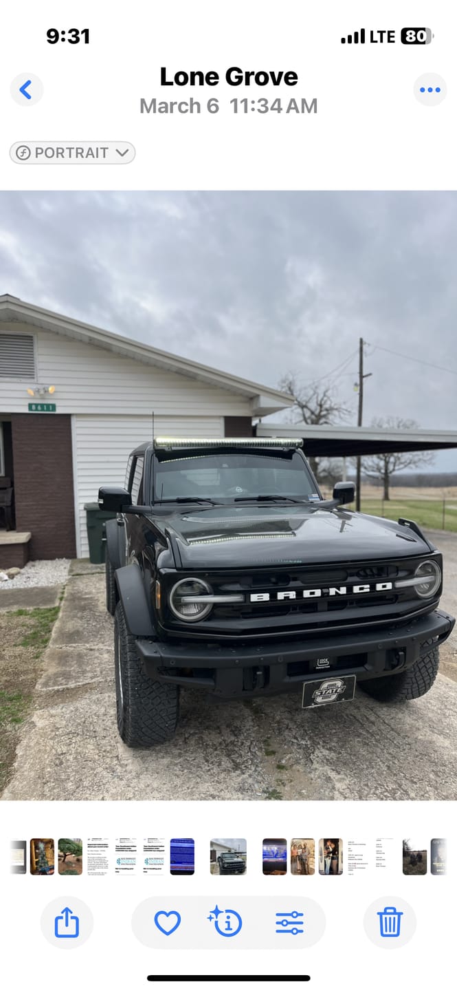 Customer photo review of Light Bar Cover | Dual Row 52"
