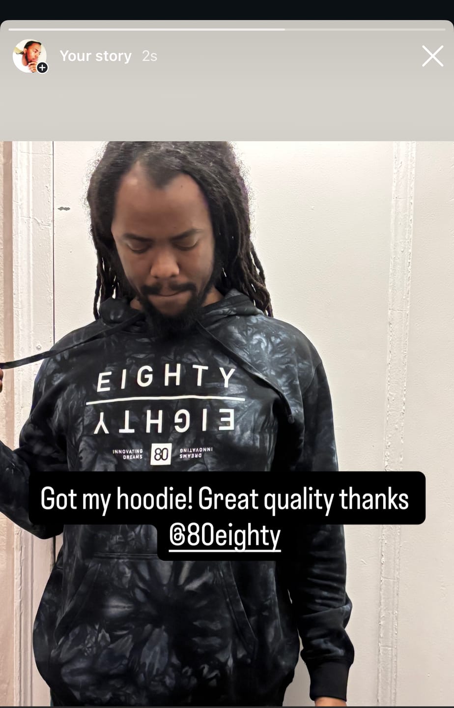 Customer photo review of 80Eighty® TieDye Mirror Hoodie
