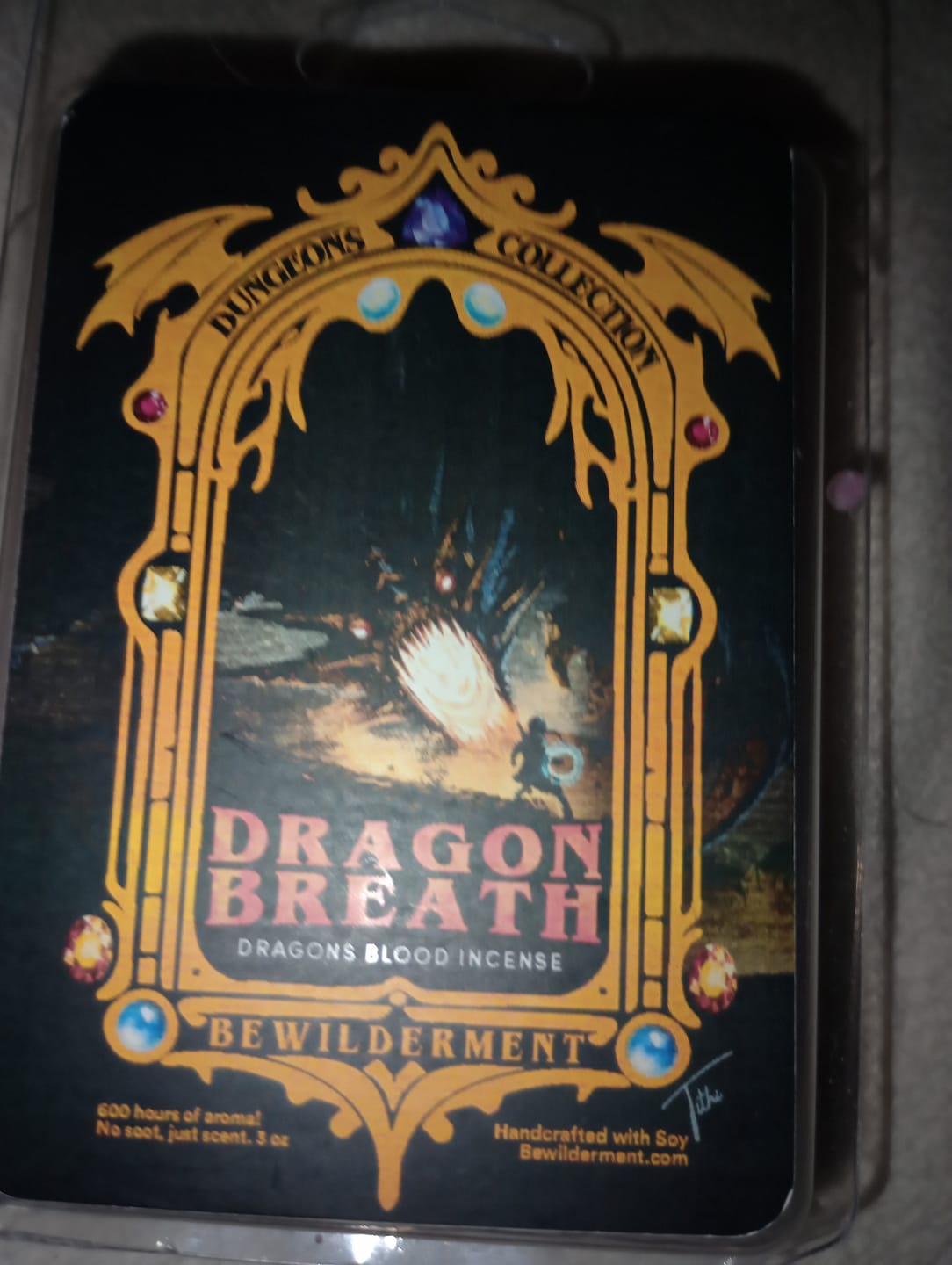 Customer photo review of Dragon Breath Wax Melts