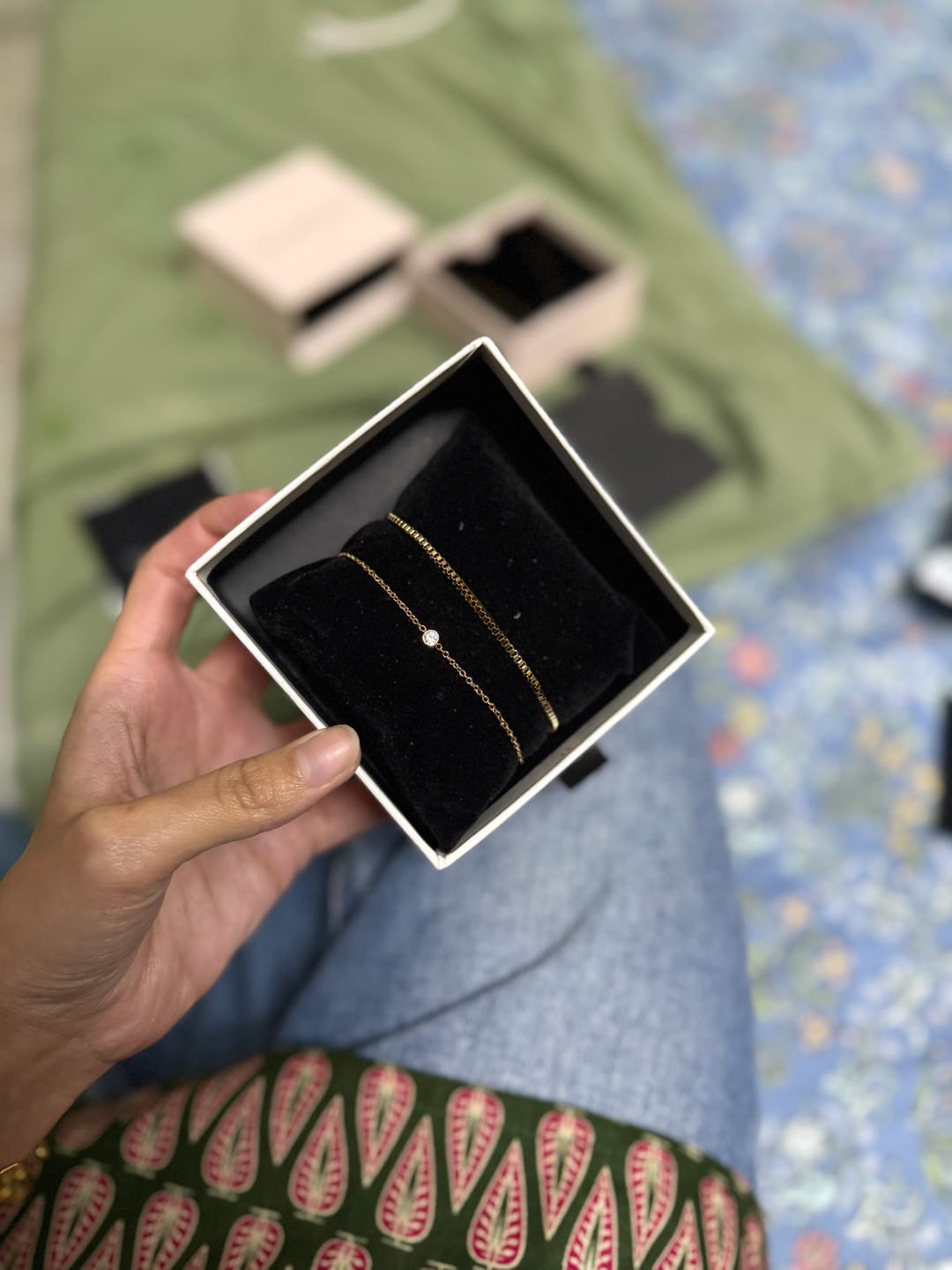 Customer photo review of Shadowlink Layered Bracelet