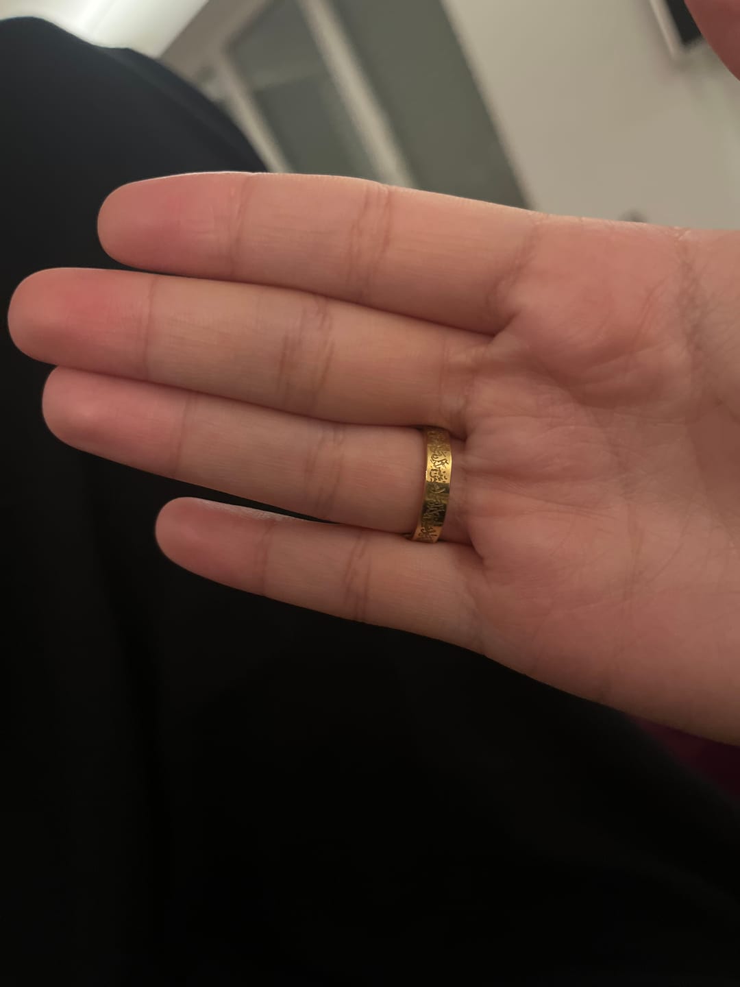 Customer photo review of "Gewiss, mit der Erschwernis, kommt die Erleichterung" Ring
