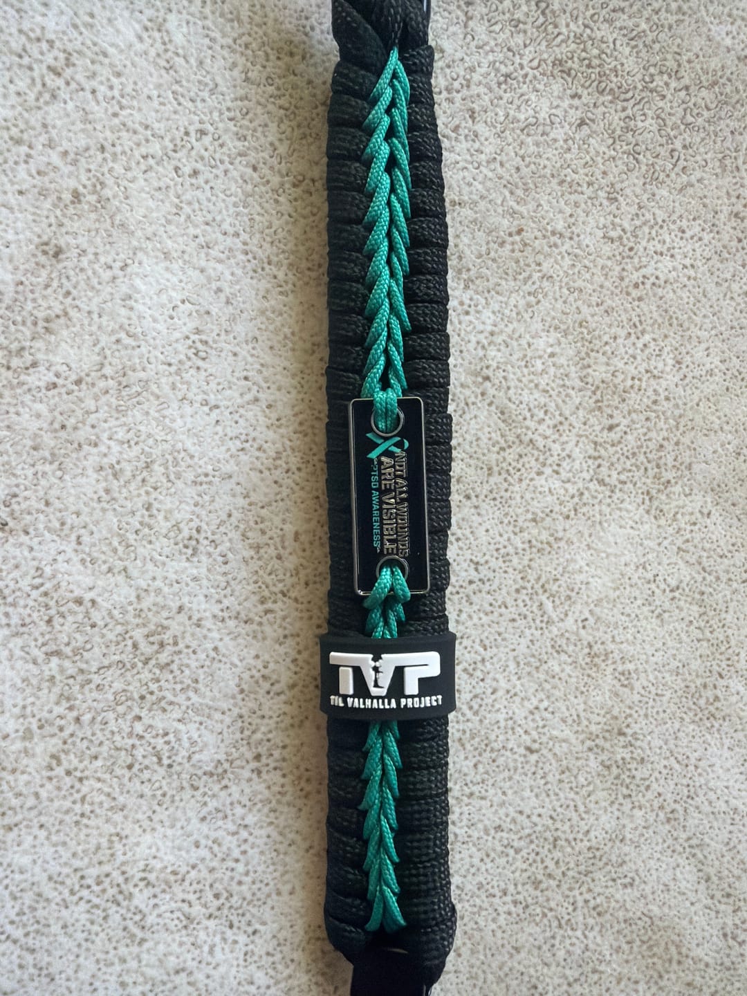 Customer photo review of PTSD Awareness - Paracord Bracelet