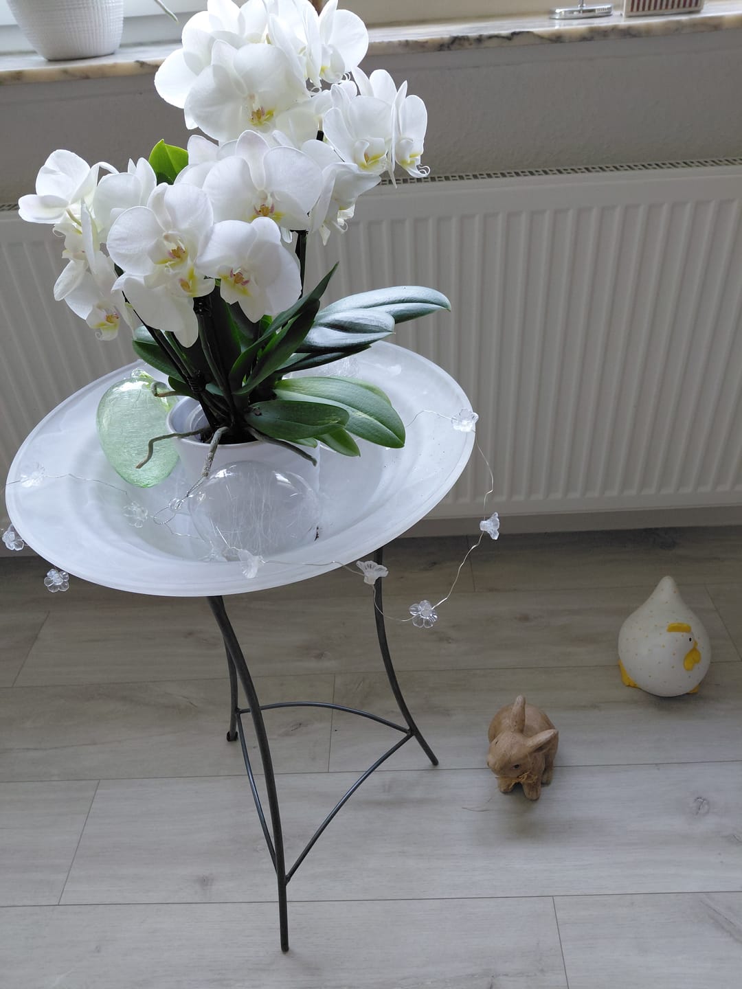 Customer photo review of Große Two of Us Weiß mit weißen Blüten und 4 kurzen Rispen