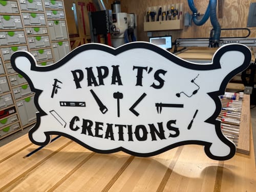 Customer photo review of ColorCore HDPE Plastic - Premium Multi-Layer Engravable Sheets