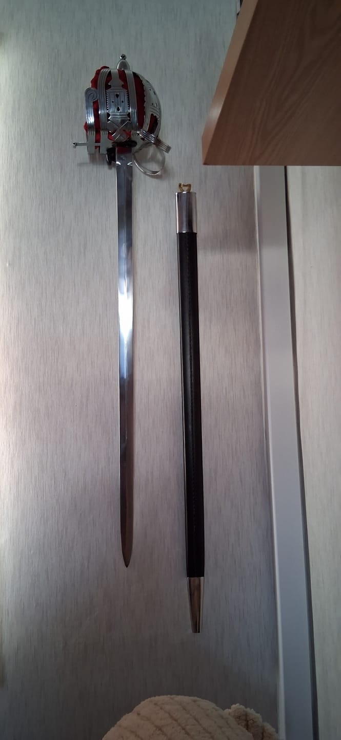 Customer photo review of Scottish Basket Hilt Broadsword
