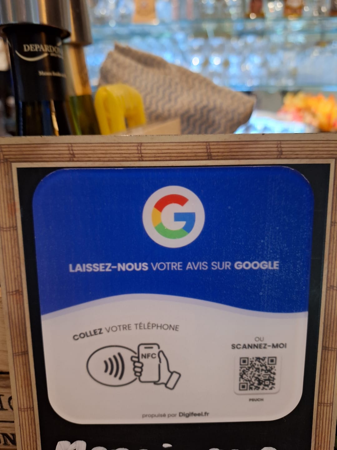 Customer photo review of Plaque Avis Google