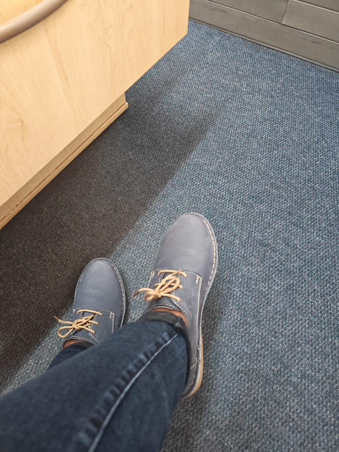 Customer photo review of VELLIES AZIBO (NUDE SOLE) LADIES NAVY