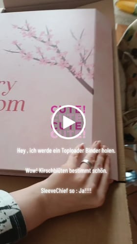 Customer video review of Cherry Blossom - Toploader Trading Card Binder