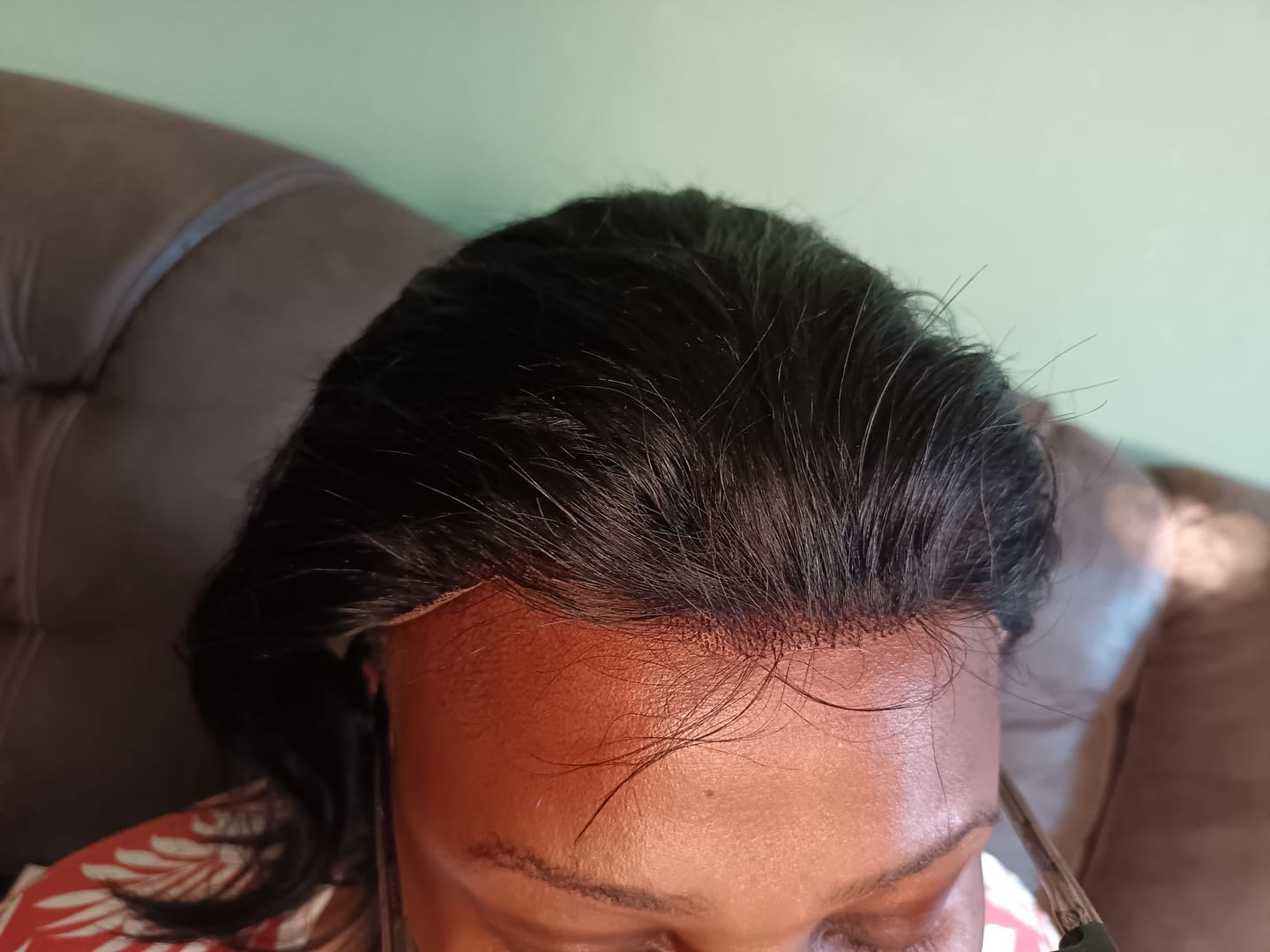 Customer photo review of Brazilian Lace Frontal Wig Blunt Bey Bob 8 Inch