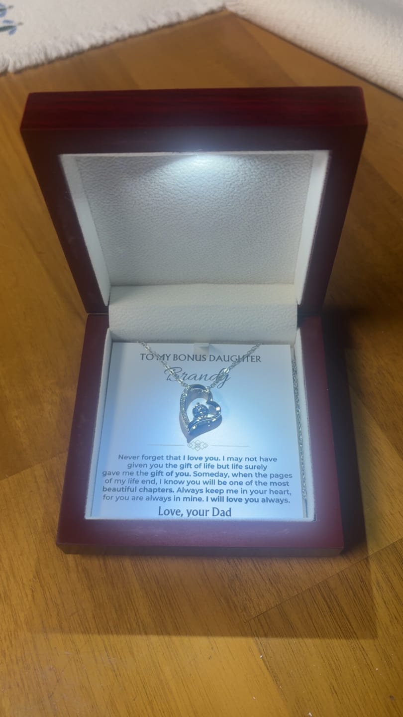 Customer photo review of To My Bonus Daughter - Personalized Forever Love Gift Set - SS558V2