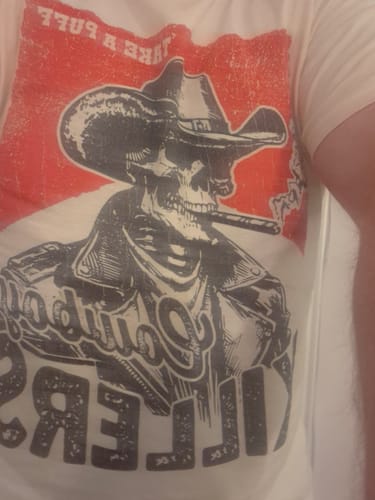 Customer photo review of Cowboy Killers Comfort Colors T-Shirt