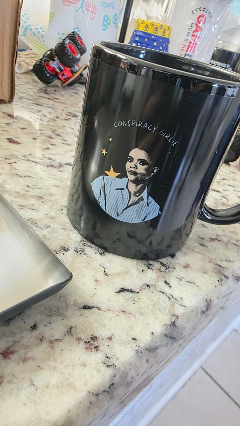 Customer photo review of Conspiracy Girlie Mug