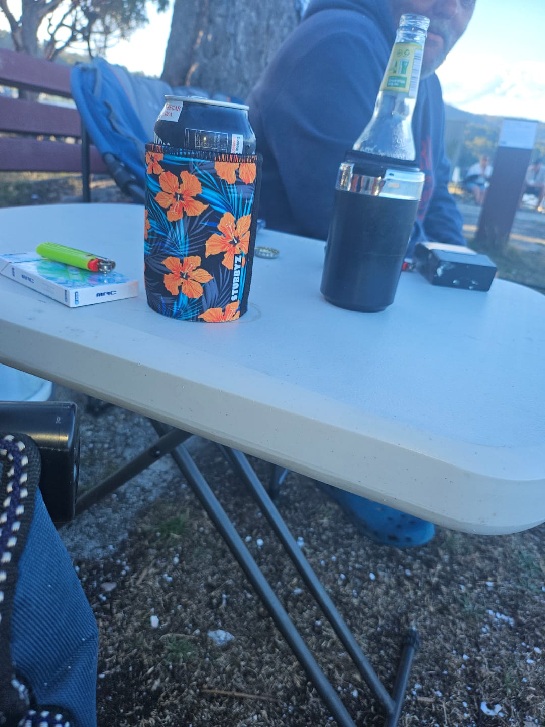 Customer photo review of Stubbyz Island Hibiscus Stubby Cooler