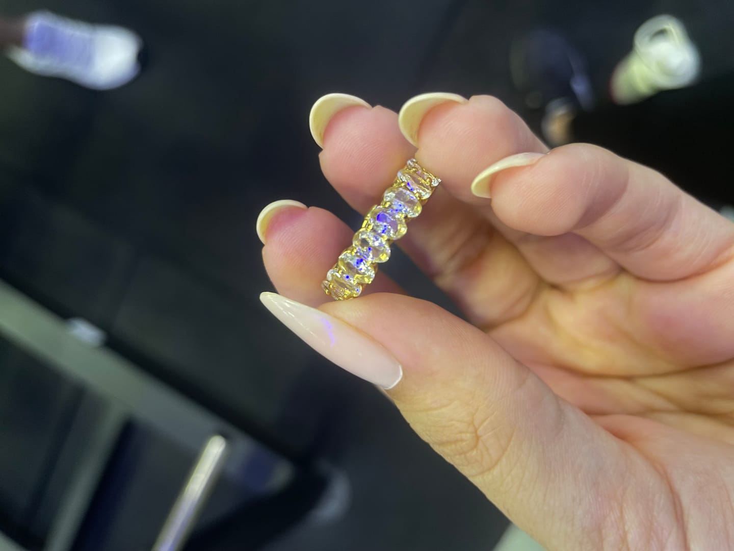 Customer photo review of Anel Riviera Classic Banhado em Ouro 18k