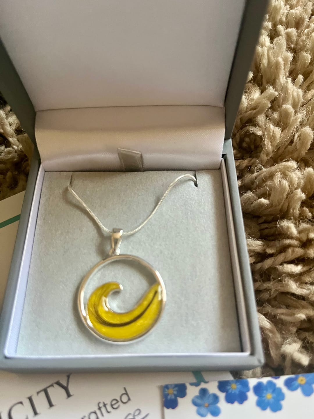 Customer photo review of Ocean Wave Pendant