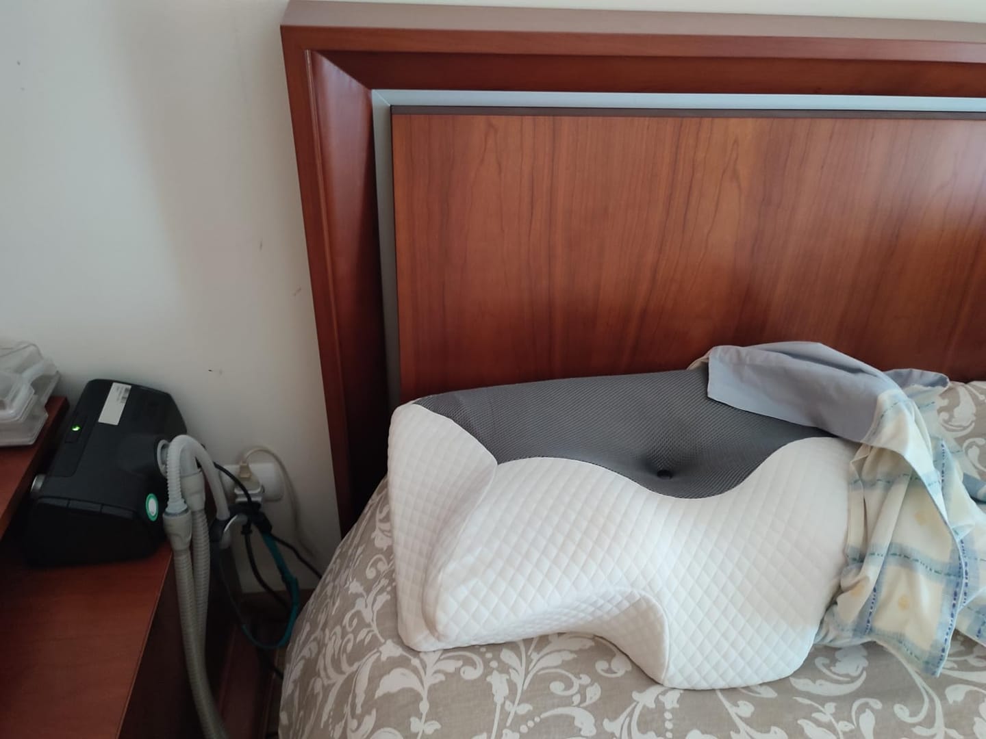 Customer photo review of Almohada Cervical Anti Ronquidos + Funda Almohada Gratis Regalo