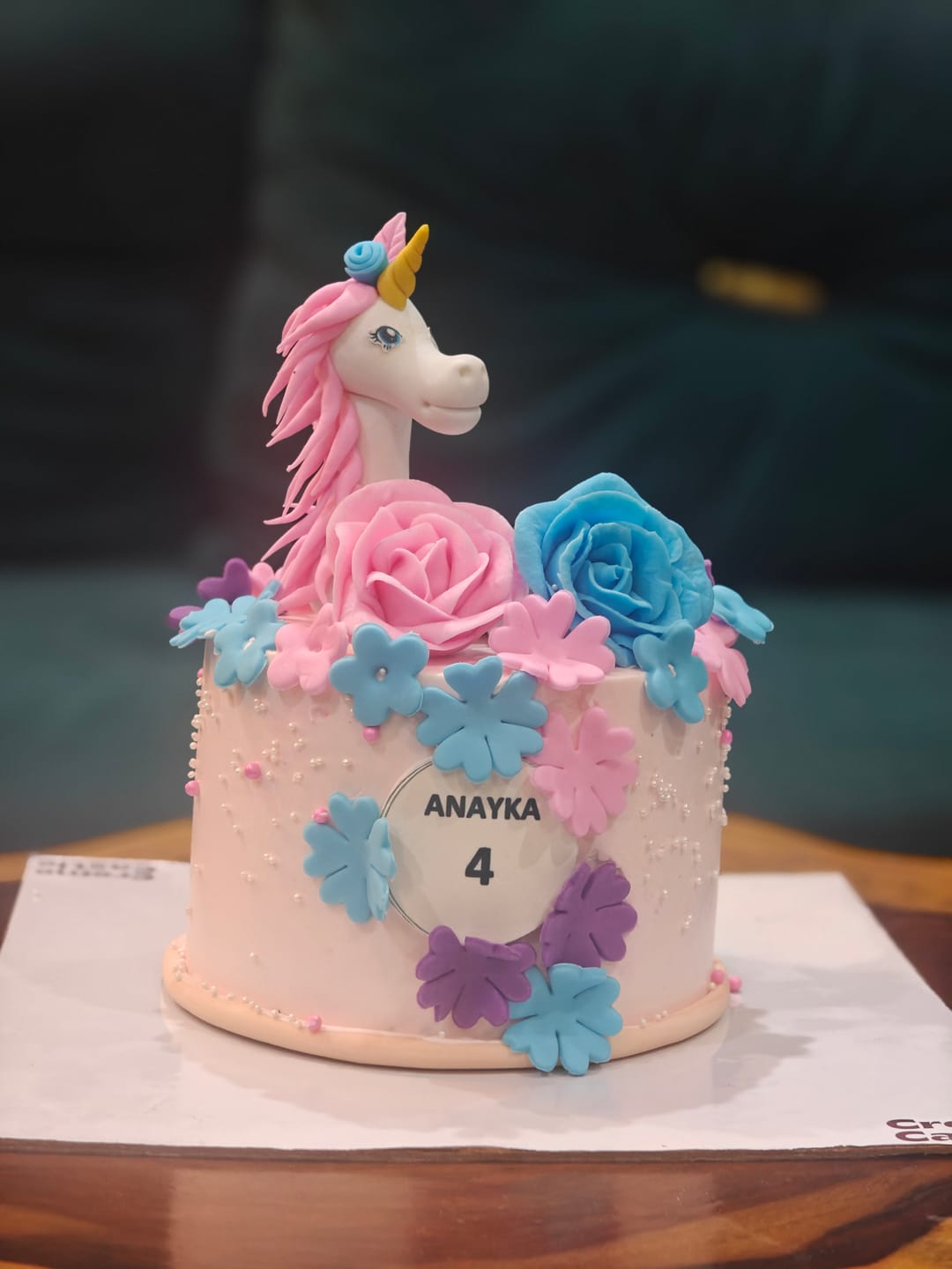 Customer photo review of Unicorn Lush Hair Cake