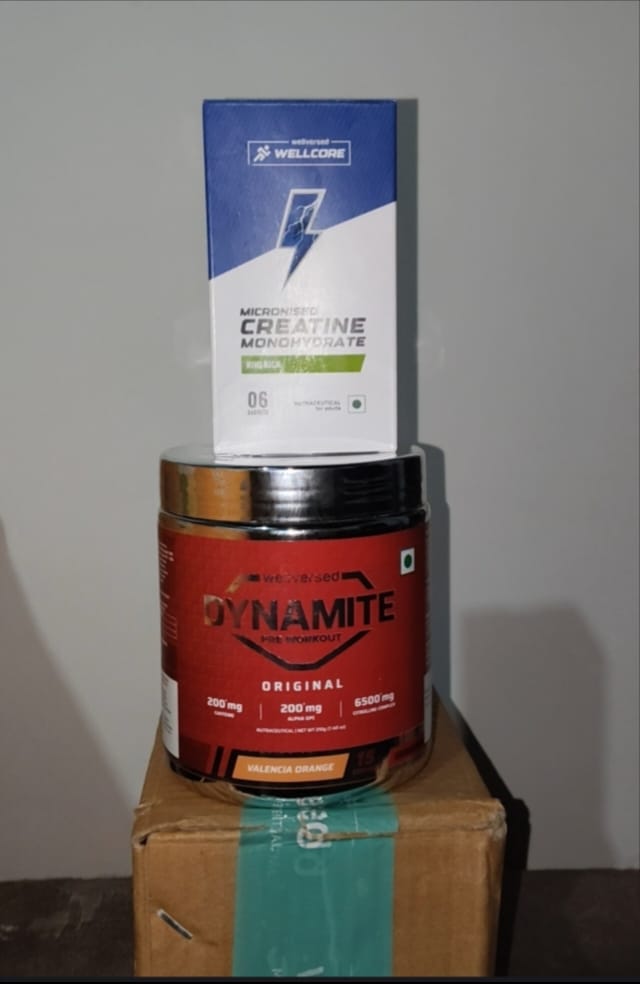Customer photo review of Dynamite Pre-Workout | Valencia Orange - (210g, 15 Servings)