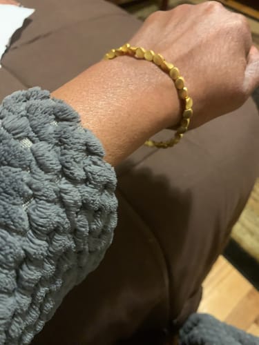 Customer photo review of Tibetan Bracelet of Fortune