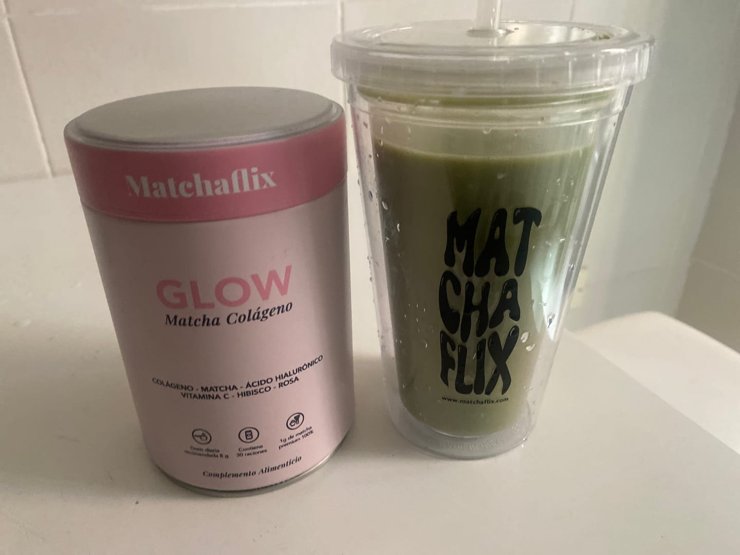 Customer photo review of Té Matcha con Colágeno