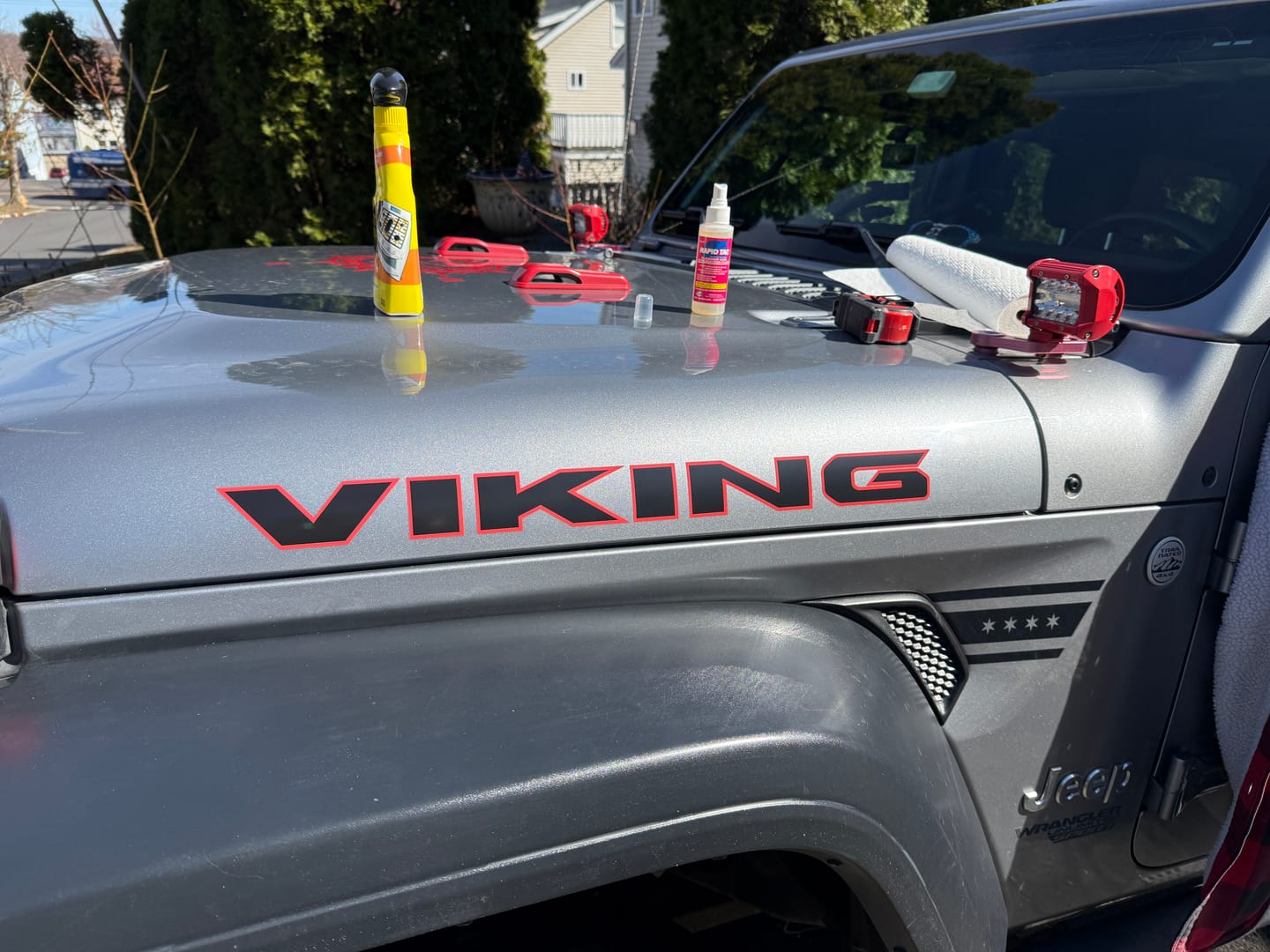 Customer photo review of RAPID TAC Cleaner and Application Fluid with Sprayer (4oz)
