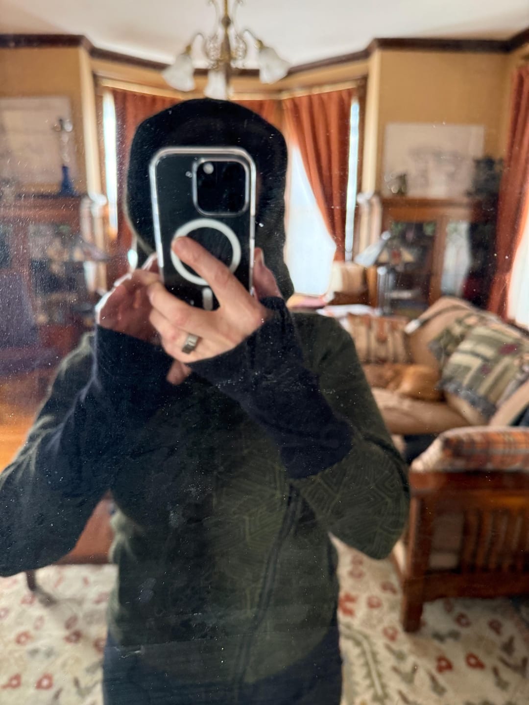 Customer photo review of TRANSFORMATION Hoodie - [Green Hypnotik]