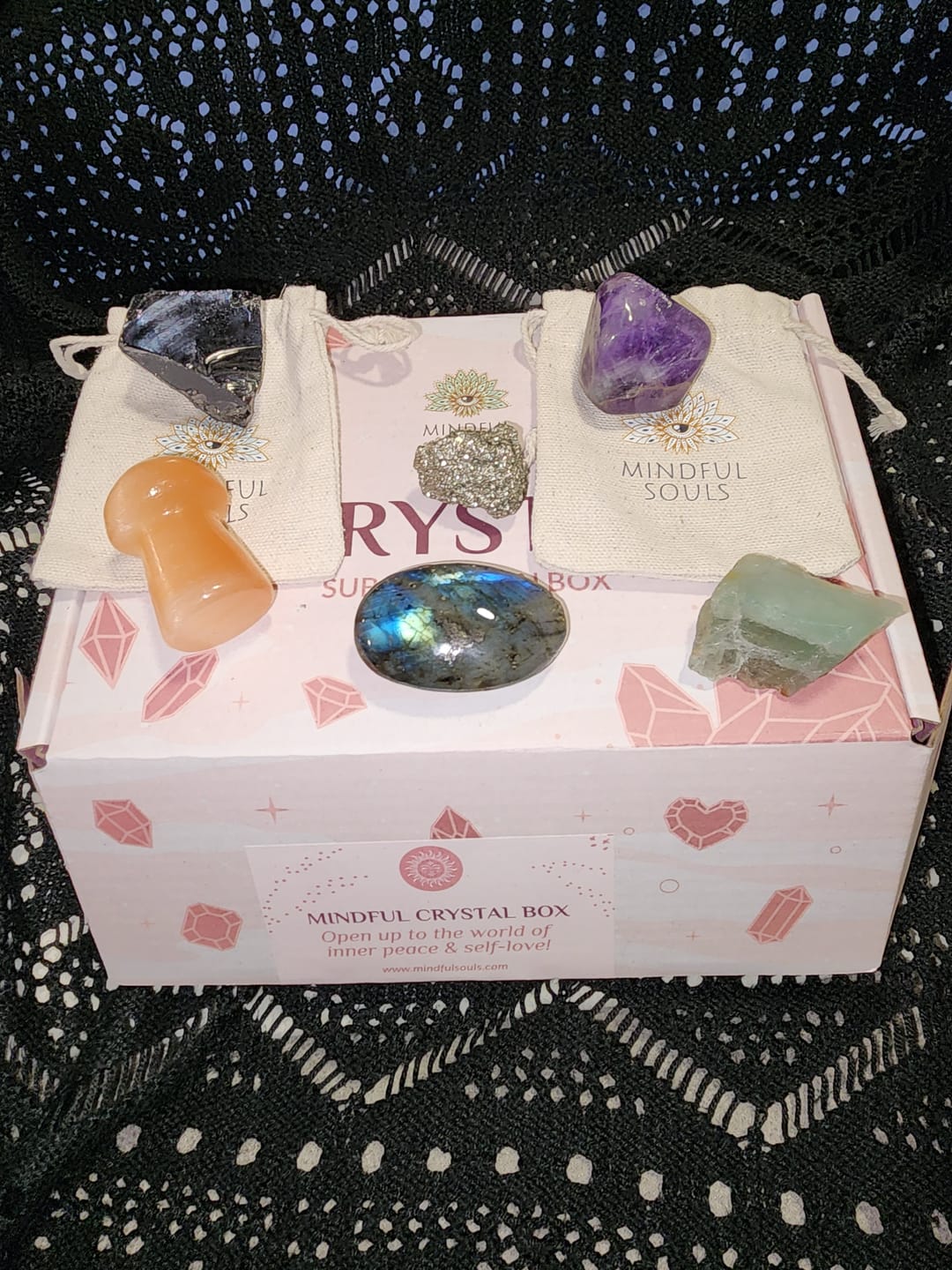 Customer photo review of Crystal Subscription Box