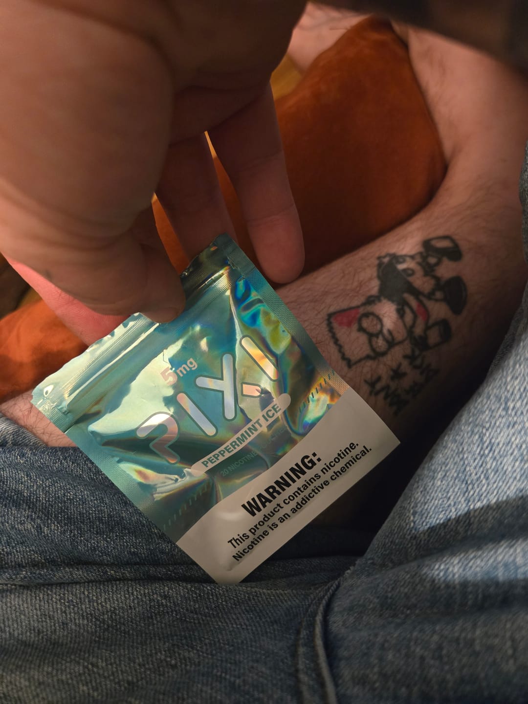 Customer photo review of PIXI Nicotine Pouches