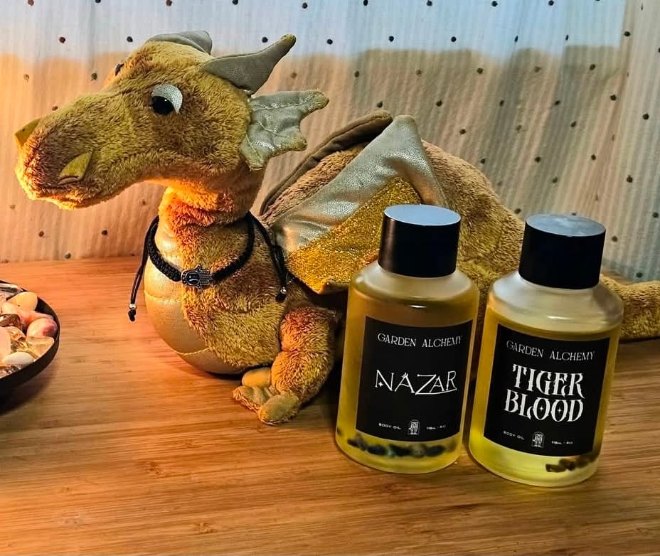 Customer photo review of TIGER BLOOD BODY OIL