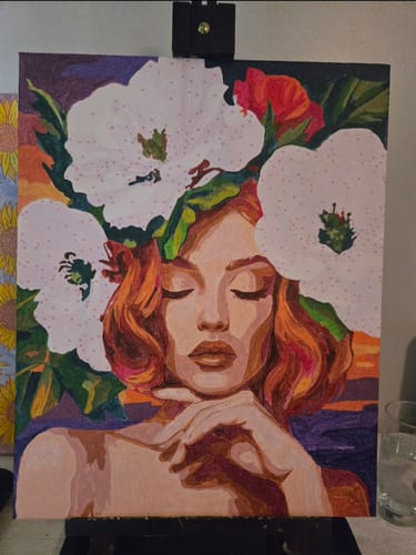 Customer photo review of Floral Serenity Portrait