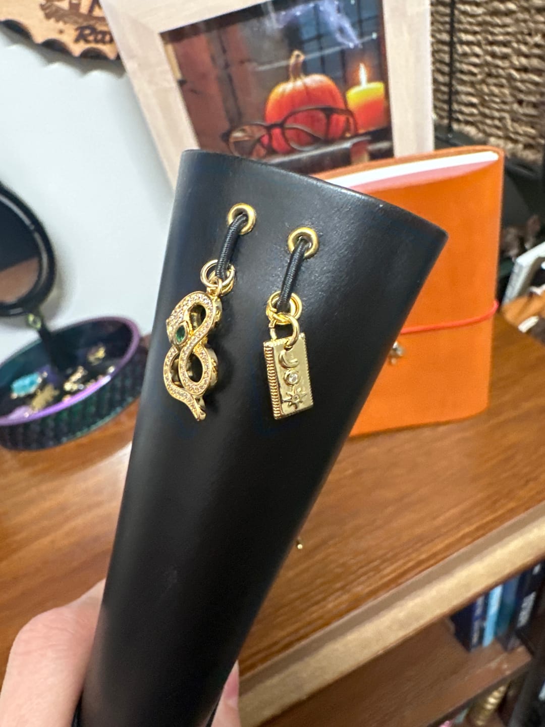 Customer photo review of Moon + Star Tag Charm - Reach For The Stars