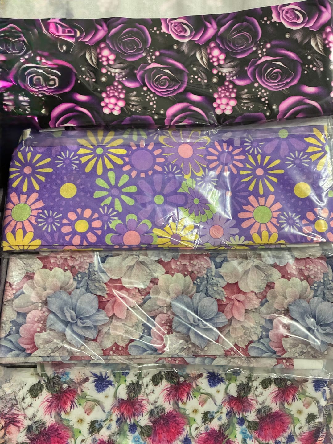 Customer photo review of Elegant Purple Roses Fabric