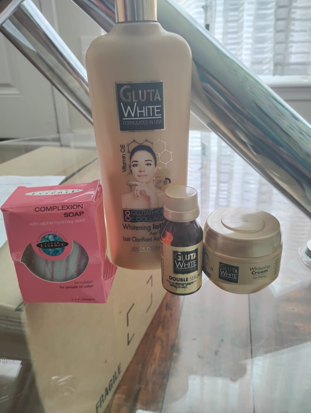Customer photo review of Gluta White Serum Glutathione & Collagen Double Serum 2floz