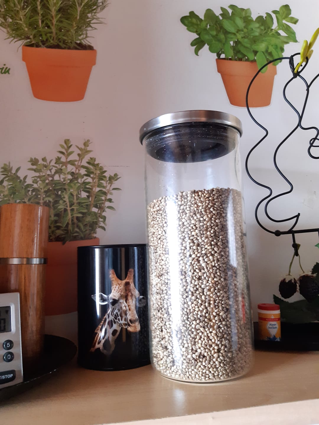 Customer photo review of SANUUS Allgäu Bio Hanfsamen ungeschält aus gerösteten Hanfsamen 750g
